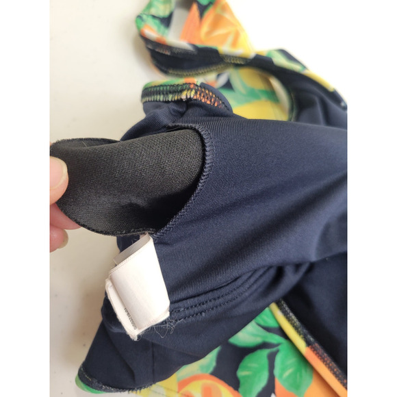 Old Navy Yellow Orange Citrus 2-Piece Bathing Suit Swim Swimsuit Women's Size XL - Picture 14 of 16